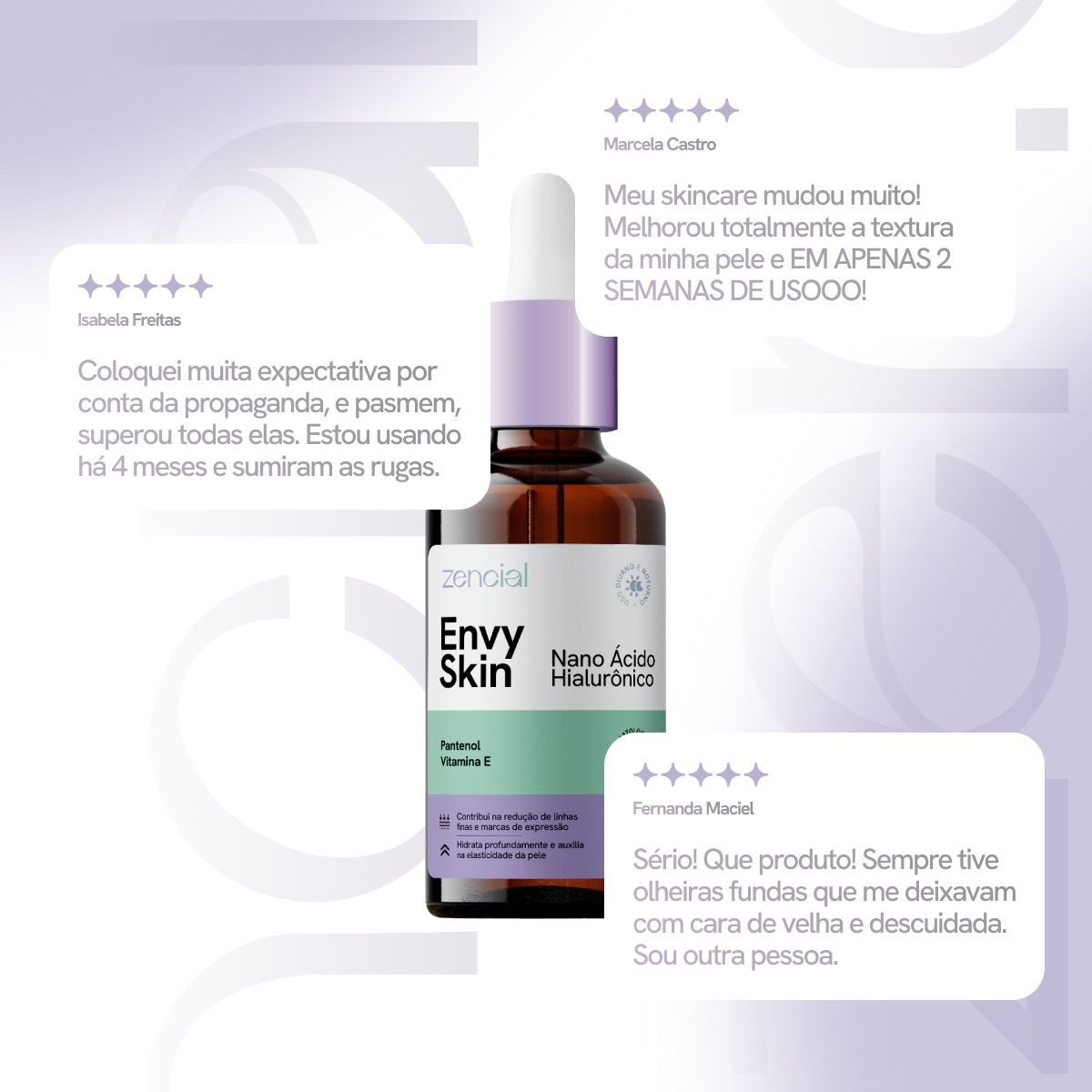 Sérum Facial Nano Ácido Hialurônico Envy Skin