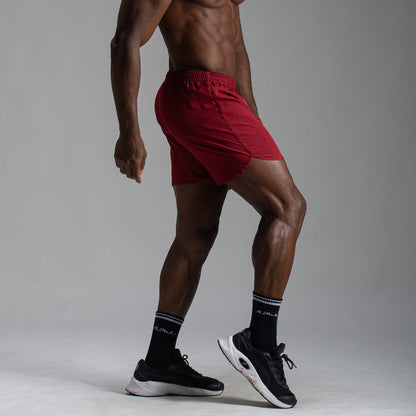 Short Corrida Masculino Dry Fit - Bordô