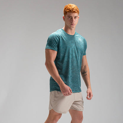 Camiseta Dry Fit Camuflada New Lupus Verde Água