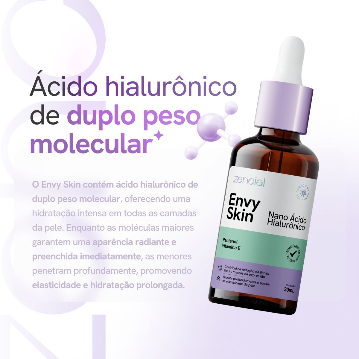 Sérum Facial Nano Ácido Hialurônico Envy Skin
