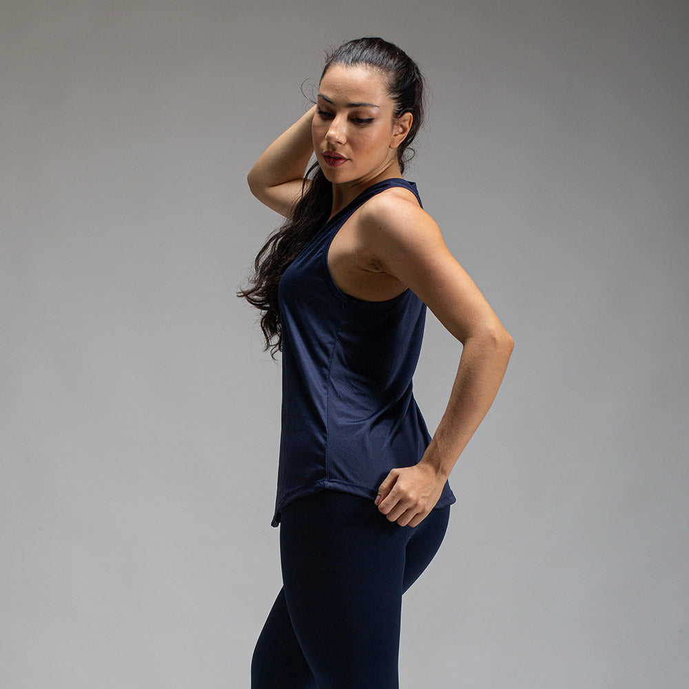 Regata Feminina Dry Fit Middle Lupus Marinho